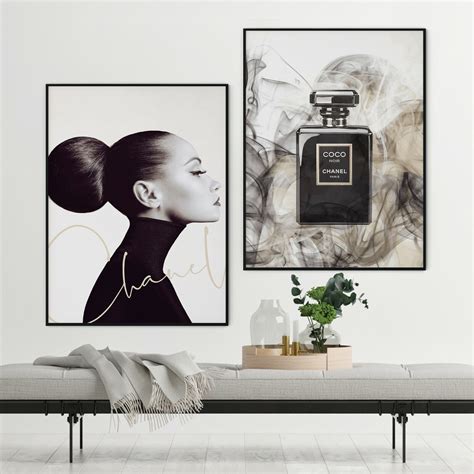 chanel perfume chic picture|Chanel perfume bottle wall art.